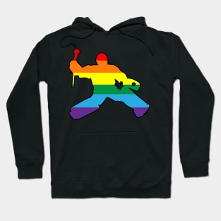 Field Hockey Goalie: Gay Pride Hoodie